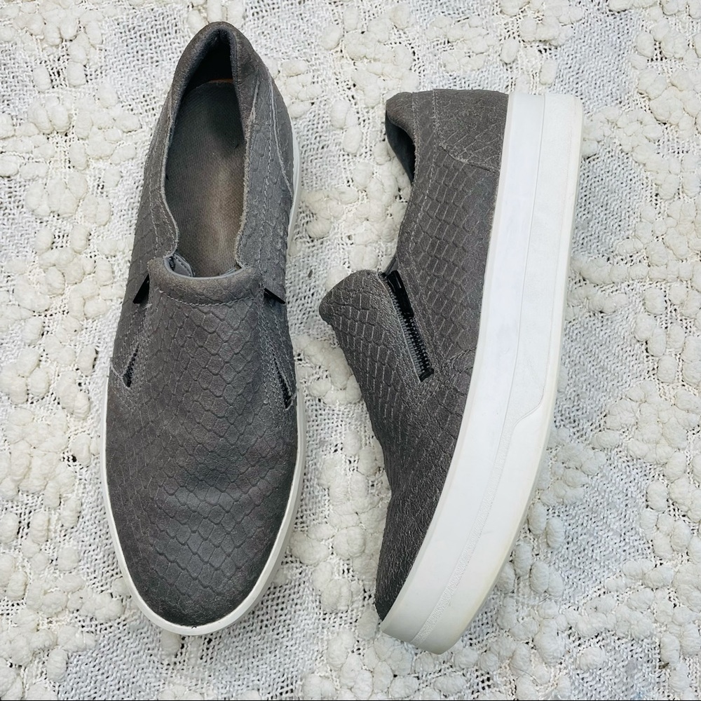 Timberland Sneakers Women's‎ Size Slip On Gray Leather Platform